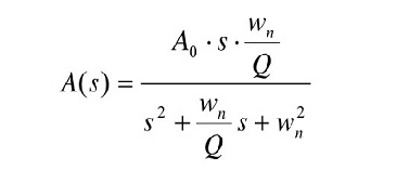 二階帶通濾波器傳遞函數(shù).JPG