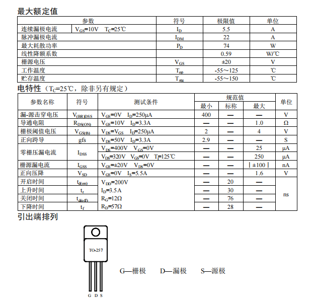 CS730(IRF730)